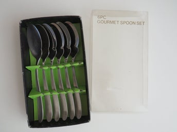 BESTICK - GOURMESKEDAR 6 ST. NYA - ROSTFRITT 18/8 I FÖRP. LÄNGD CA 18 CM
