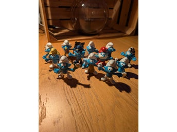 12 st Smurfar/Smurfs – McDonald’s Happy Meal 2018 – Samling Figurer