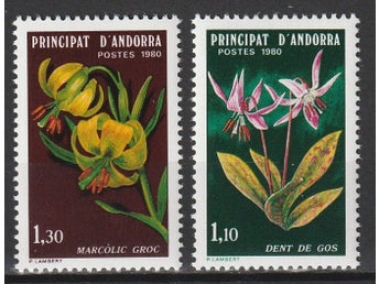 FRANSKA ANDORRA** |1980, Blommor
