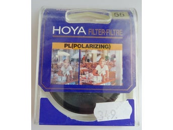 Hoya 55mm PL (Polarizing) filter. NYTT.