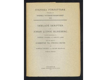 Samlade skrifter av Johan Ludvig Runeberg. Elfte delen.