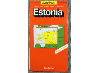Estonia Euro Map Euro Regional 1:300 000 Karta kartor