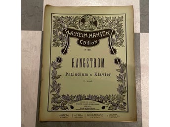 Rangström Präludium för Klavier, Ture Rangström, 1914