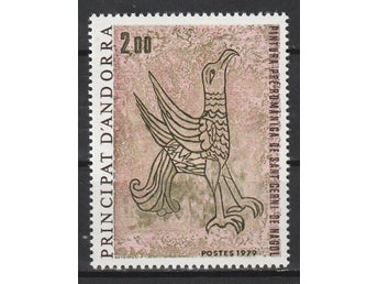 FRANSKA ANDORRA** |1979, romersk fresk, örn