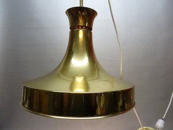 retro taklampa mässing glas med prismor el geno.. (340432917 retro taklampa mässing glas med prismor el geno.. (340432917