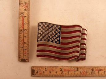 Bältesspänne amerikanska flaggan svajande ba253