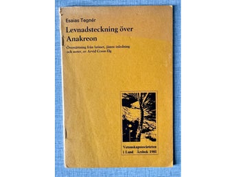 Esaias Tegnér - Levnadsteckning över Anakreon