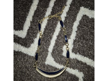 Vintage Halsband HR Paris (Helena Rubinstein) – Guld & Emalj 1980-tal