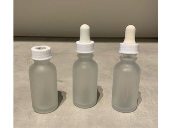 Droppflaskor pipettflaskor - 2 st + extra delar