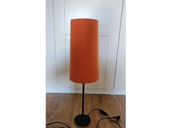 Retro lampskärm tvåfärgad orange – hög smal modell – 30 cm
