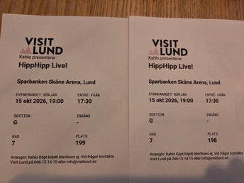 Biljetter till HippHipp Live!