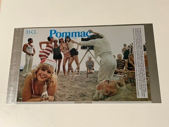 Från 70-talet en Pommac metallplatta som skulle bli en burk... Retro