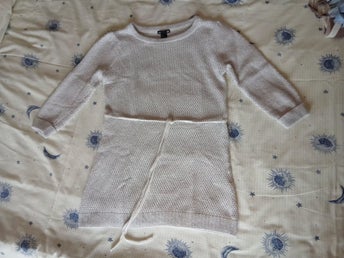 H&M MAMA stickad gravidklänning tunika storlek M