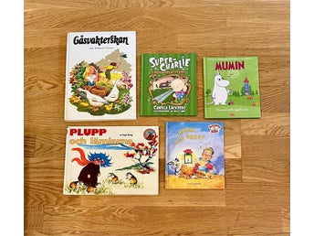 Gåsvakterskan Bröderna Grimm + Super-Charlie Läckberg + Mumin + PLUPP Borg +