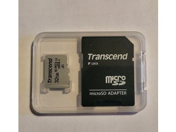3st Transcend MicroSD med Adapter