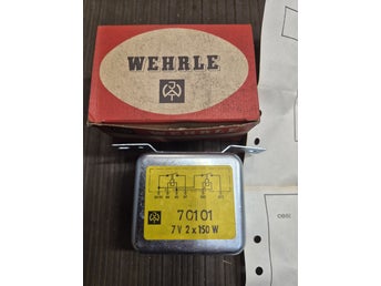 Wehrle relä 70101 12V 2 x 150W