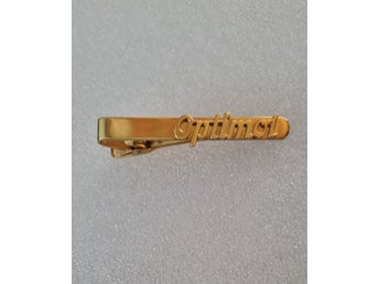 Optimol (ögondroppar) vintage slipsnål
