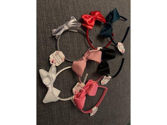 Hårband med rosetter, 7-pack