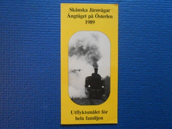 Skånska jänrvägar ångtåget på Österlen 1989