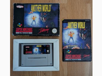 Another World Super Nintendo SNES Komplett Køb på Tradera