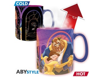 BEAUTY & THE BEAST VÄRMEVÄXLANDE KING SIZE MUGG Merchandise Merch Te Disney