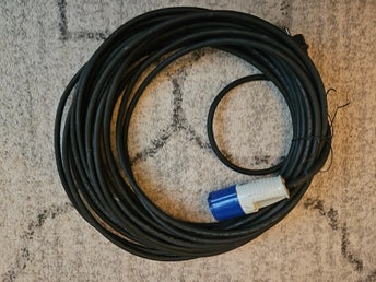 CEE-kabel ca 20 m – 16A 230V – H07RN-F 3G1,5 – Schuko/CEE