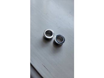 Tunnlar 12 mm för töjda öronhål piercing goth