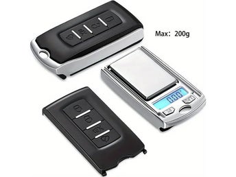 Liten elektronisk våg kamouflerad som bilnyckel. Helt ny!