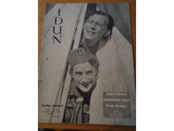 Idun nr32 1950 Norrby Säteri Ydre, Lennart & Karin Bernadotte scout omslaget