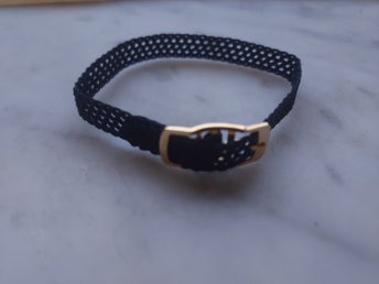Klockarmband Midnattsblått 70-tal Längd ca 17,5 cm Bredd 1,3 cm