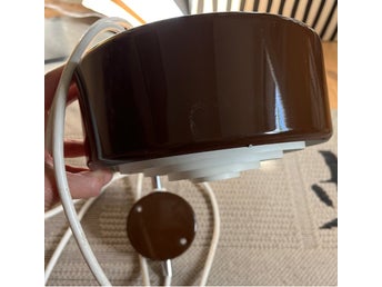 Vintage brun vägglampa
