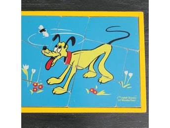 Walt Disney Brio äldre träpussel rampussel vintage retro rare pussel barn