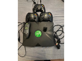 Xbox Original Konsolpaket - 3 st Originalkontroller (Controller S) + DVD-kit