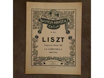 Liszt: Paganini Etude III La Campanella, Wilhelm Hansen Edition, Nr 1917
