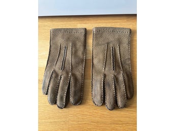 Vintage Skinnhandskar Fårskinn Brun Stl 6 – Svensk Tillverkning