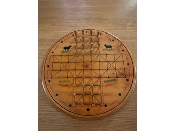 Rävspel i trä / 50-tal / retro