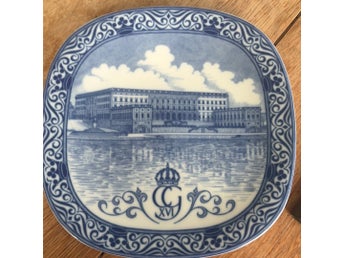 Samlartallrik Rörstrand Stockholms slott