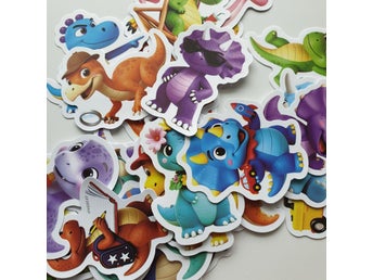 26st Dinosaurier klistermärken/stickers