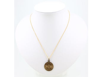 1937 George VI and Queen Elizabeth Coronation coin pendant-FREE postage Sweden