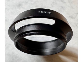 Motljusskydd i metall, 46 mm, för normalobjektiv
