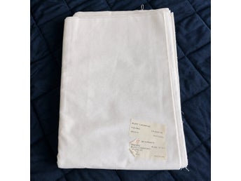 Blekt lakansväv, metervara, stuvbit, sömnadstyg, vit textil, 5 m