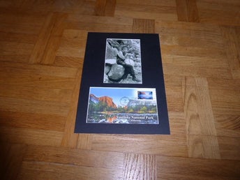 John Muir Yosemite National Park fotografi och FDC kuvert med passepartout