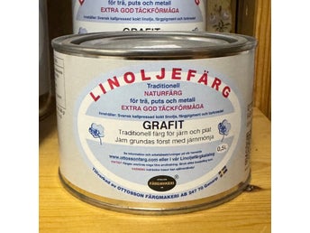 Linoljefärg Grafit NY VARA