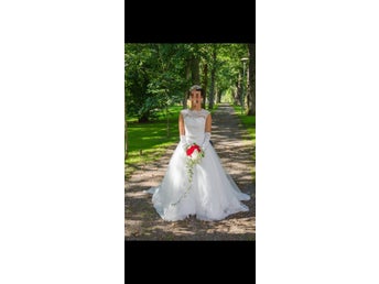 Bröllopsklänning – Prinsessmodell Stl 34-36 (EU)