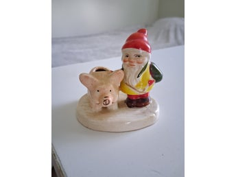 Retro Tomte med gris