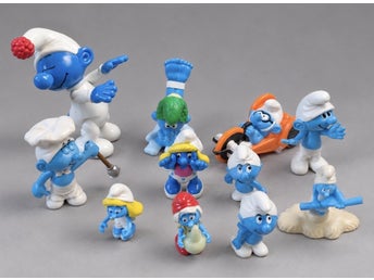 Smurffigurer – blandat samlarparti
