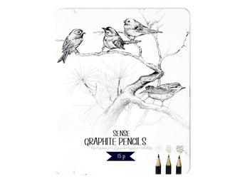 Sense Blyerts/skiss pennor 15-p