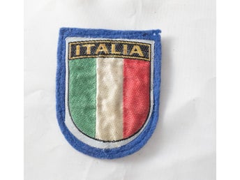 Italia - Tygmärke - Patch - Sy på Märke - Italien Italiensk Flagga