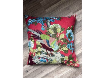 Svensk tenn stor ateljé sydd kuddfodral 50x50, G.P & J Baker rockbird