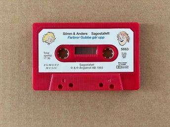 Sören & Anders: Farbror Gubbe går upp – Kassettband (1993) Sagostafett Retro
